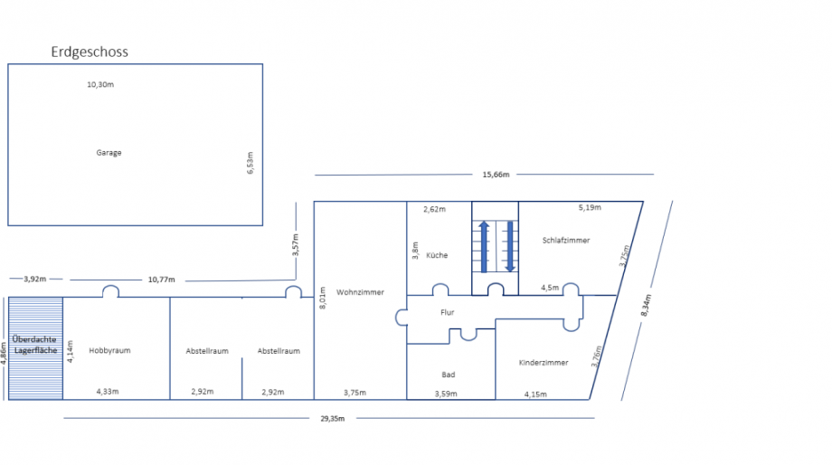 Grundriss EG Zweifamilienhaus Otzberg