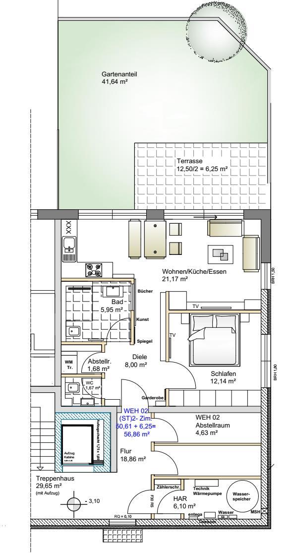 Grundriss Terrassenwohnung Otzberg