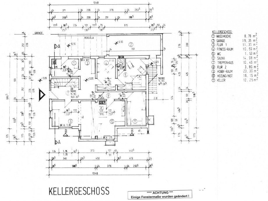Kellergeschoss Einfamilienhaus Reichelsheim