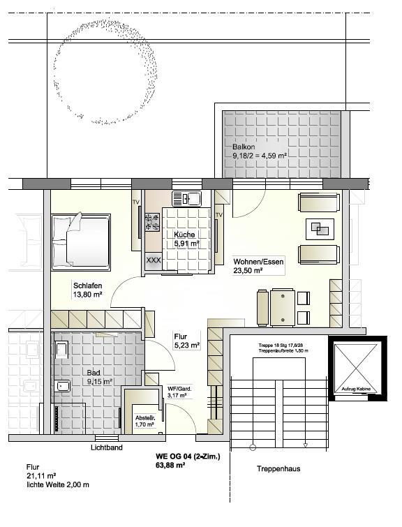 Grundriss Etagenwohnung Fischbachtal| Niedernhausen