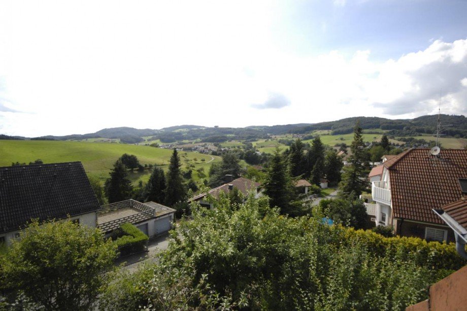 Aussicht vom Balkon Einfamilienhaus Reichelsheim