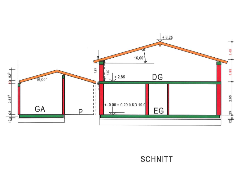 Schnitt Haus Otzberg