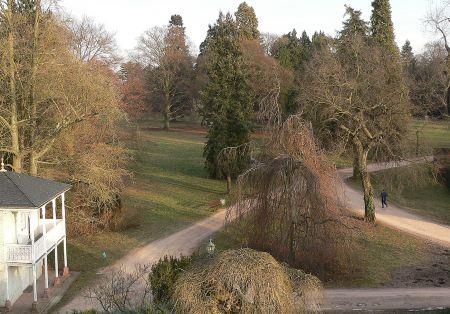 Blickin den Park Villa Darmstadt