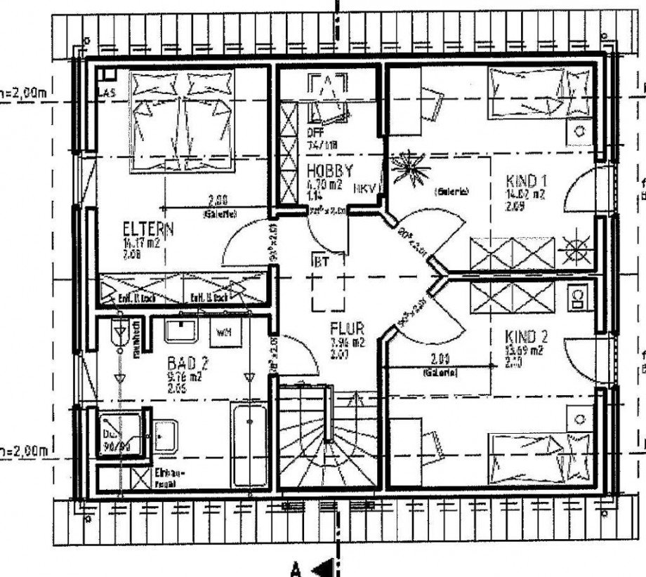 Obergeschoss Einfamilienhaus M�nster