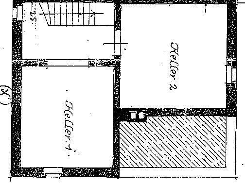 Grundriss Keller Doppelhaush�lfte Frankfurt