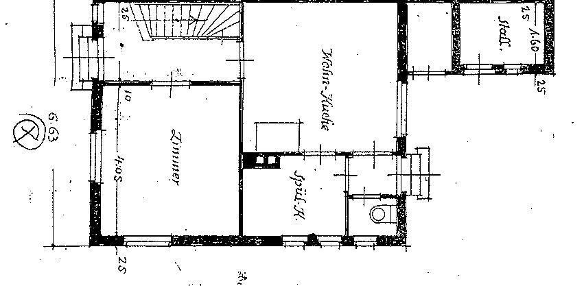 Grundriss Erdgeschoss Doppelhaush�lfte Frankfurt