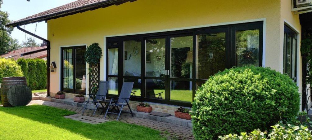 Wintergarten, Ausgang Garten Einfamilienhaus Otzberg