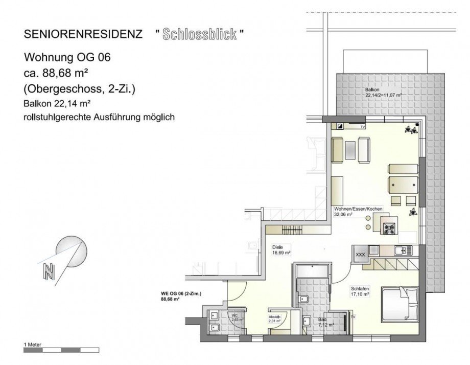 Grundriss Etagenwohnung Fischbachtal| Niedernhausen