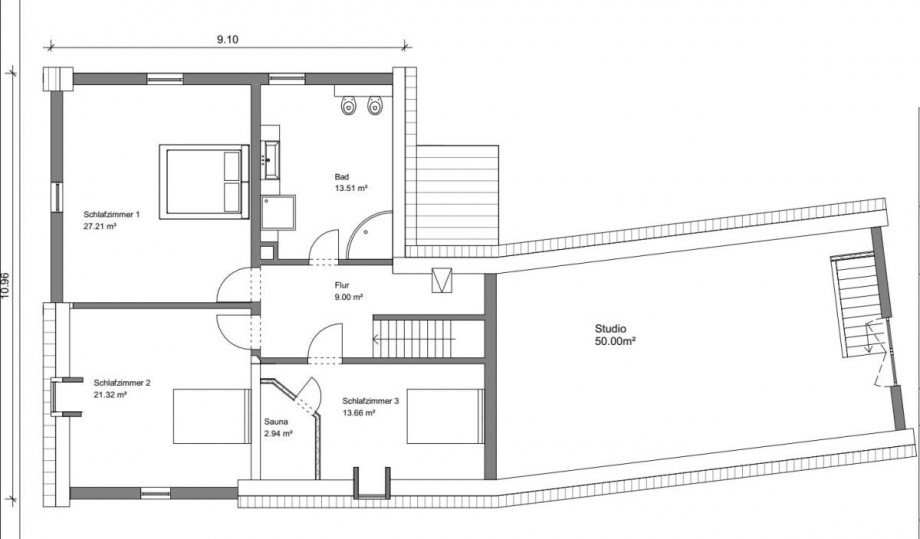 Dachgeschoss| Gewerbe Einfamilienhaus Gro�-Zimmern