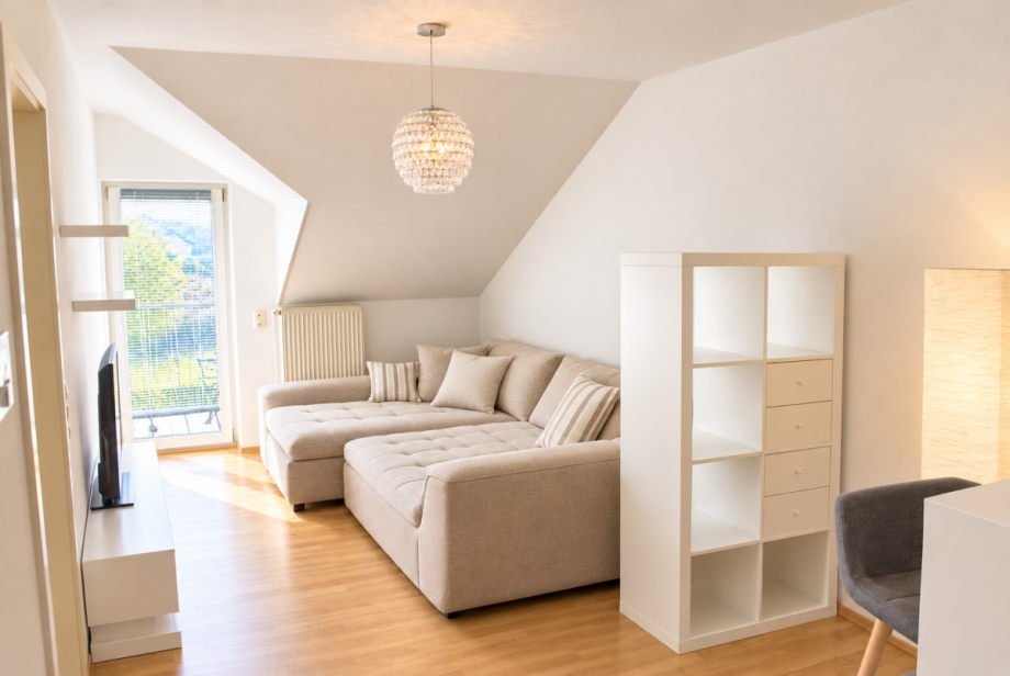 Wohnzimmer DG KI Etagenwohnung Reinheim
