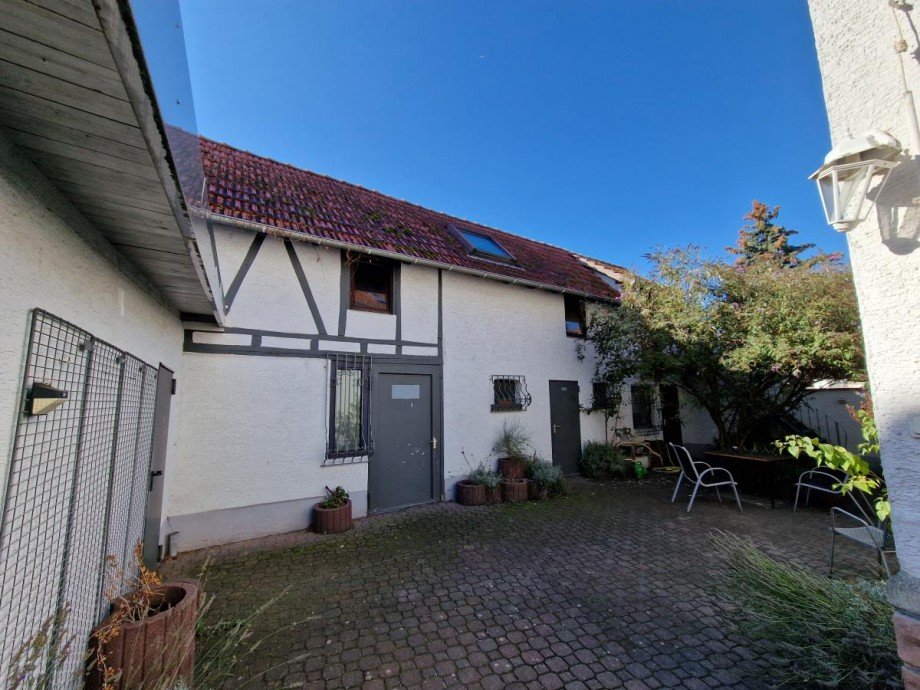 Hoffl�che Seitenanbau Haus Otzberg