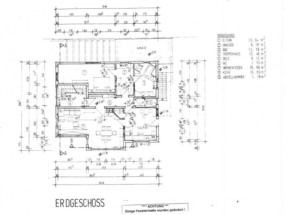 Erdgeschoss Einfamilienhaus Reichelsheim