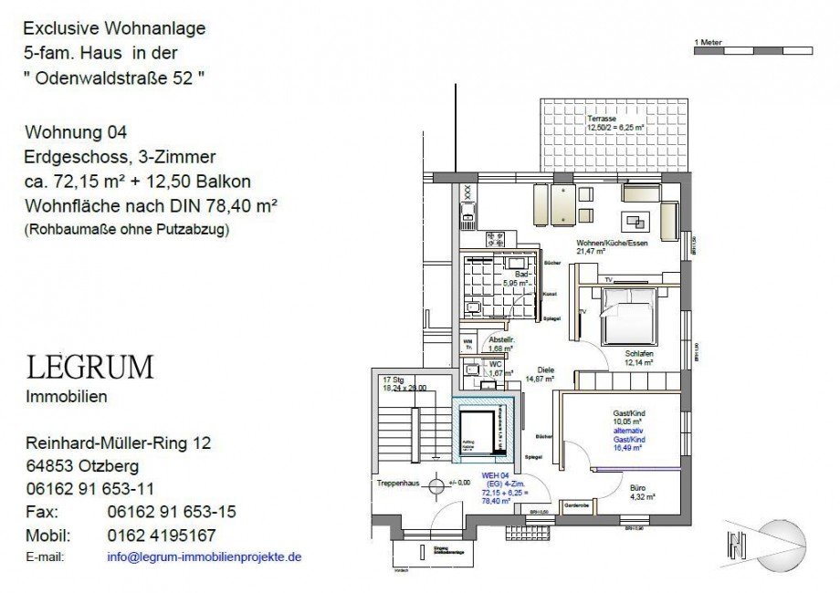 Erdgeschoss WHG 4 Erdgeschosswohnung Otzberg