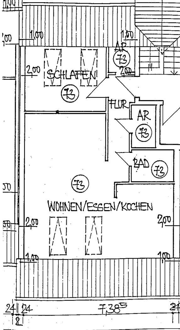 Dachgeschoss Etagenwohnung Alsbach-H�hnlein