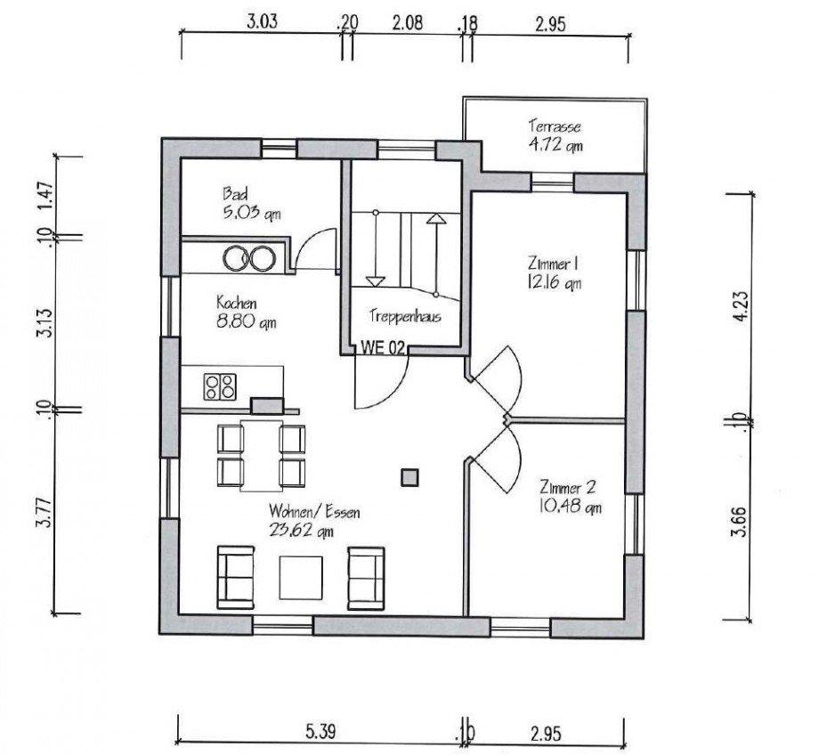 Obergeschoss Etagenwohnung Otzberg
