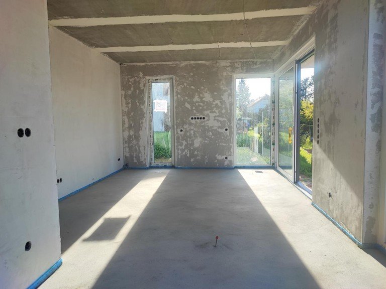 Wohnzimmer Otzberg Terrassenwohnung Moderne Gartenwohnung mit gro�en Fensterfronten und tollem Ausblick