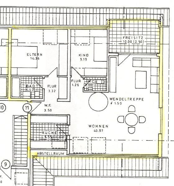Grundriss Wohnung Ober-Ramstadt / Rohrbach