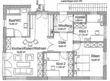 Grundriss Zum 1.Januar 2023 einziehen...helle moderne 4 Zimmerwohnung Otzberg-Hering