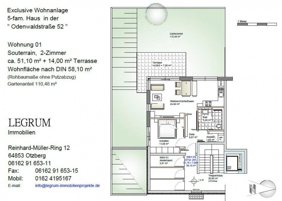 WHG1 Terrassenwohnung Otzberg