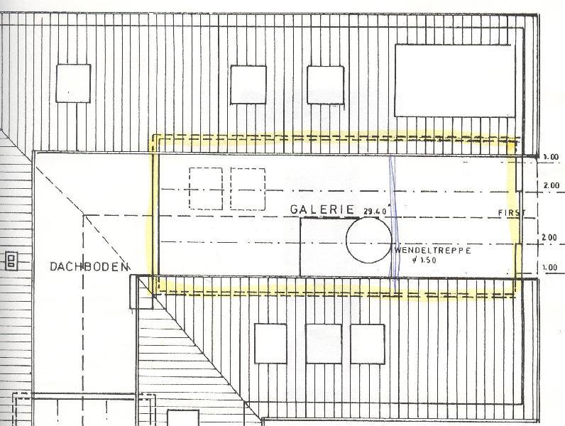 Grundriss Dach Wohnung Ober-Ramstadt / Rohrbach