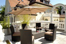 Terrasse Elit�re Jugendstil-Villa auf der Mathildenh�he direkt unterhalb der Russischen Kapelle