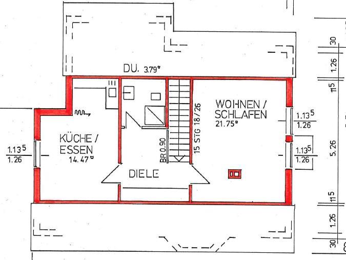 Dachgeschoss Einfamilienhaus Otzberg