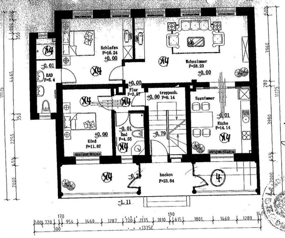 Grundriss Erdgeschosswohnung Otzberg