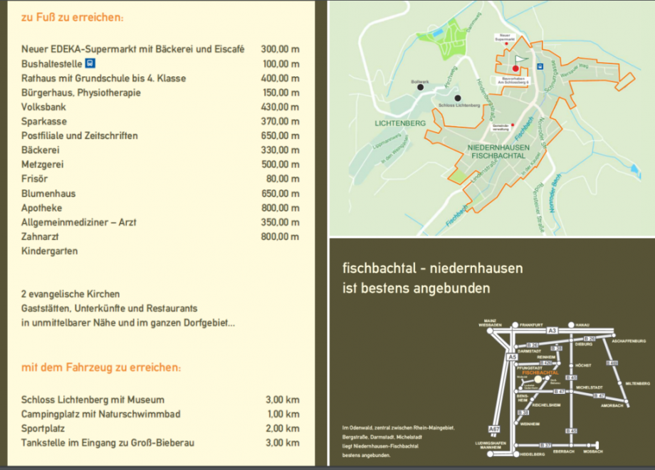Lagebeschreibung Terrassenwohnung Fischbachtal| Niedernhausen