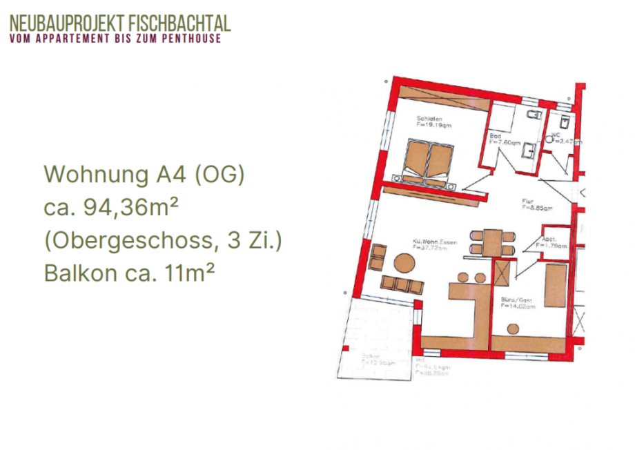Wohnung A4 Etagenwohnung Fischbachtal| Niedernhausen
