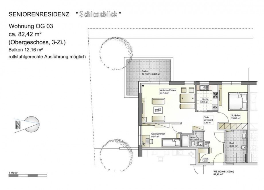 Grundriss Etagenwohnung Fischbachtal| Niedernhausen