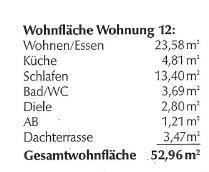 Wohnfl�che Moderne 2-Zimmerwohnung mit Dachloggia im Zentrum von Gro�-Umstadt
