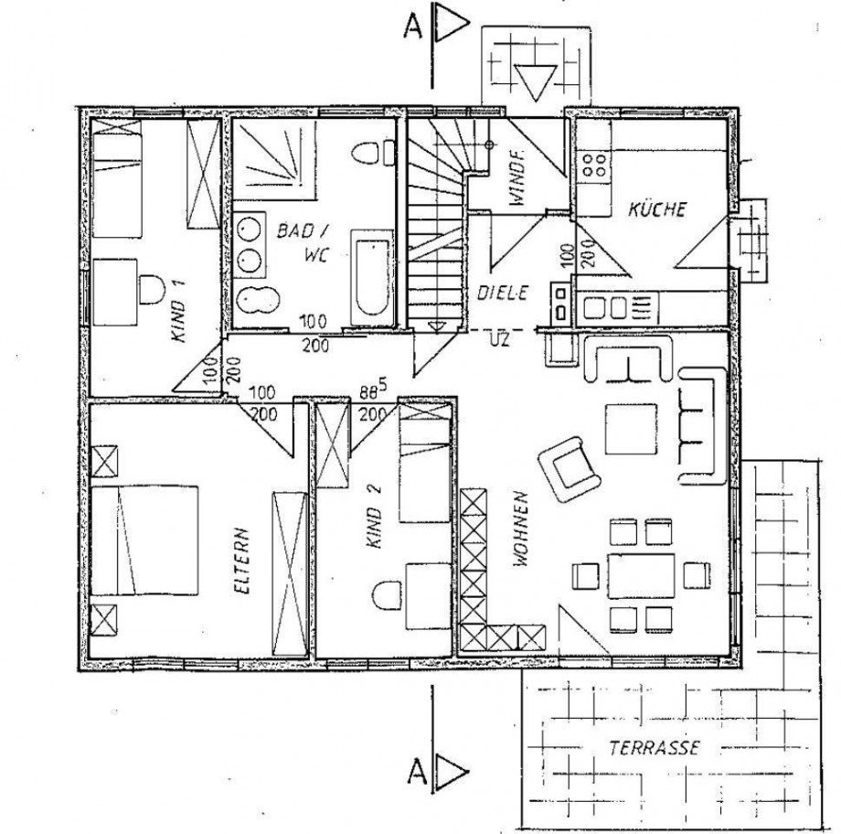 Erdgeschoss Einfamilienhaus Reichelsheim