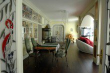 Blick ins Wohnzimmer Elit�re Jugendstil-Villa auf der Mathildenh�he direkt unterhalb der Russischen Kapelle