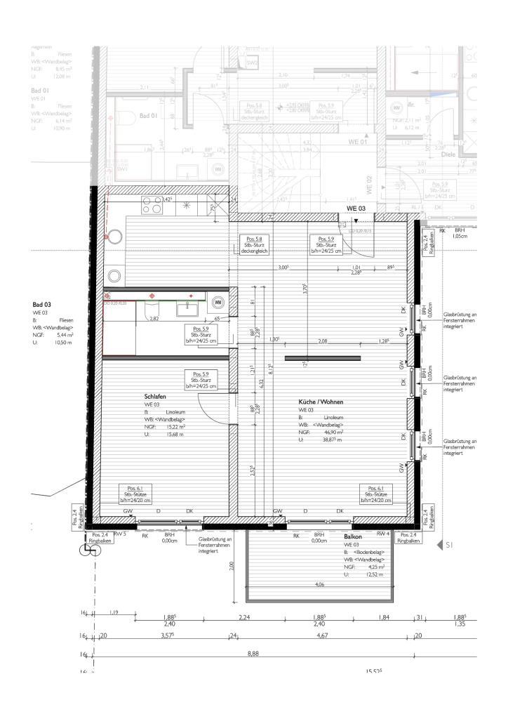 Grundriss Wohnung Etagenwohnung Gro�-Umstadt
