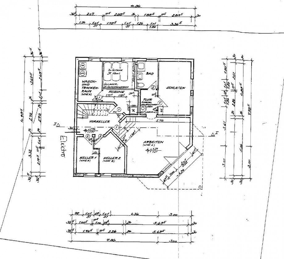 Kellergeschoss Mehrfamilienhaus M�hltal-Trautheim