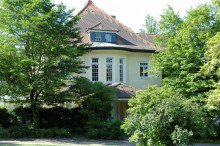 Hausansicht vom Park Elit�re Jugendstil-Villa auf der Mathildenh�he direkt unterhalb der Russischen Kapelle