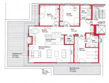 Grundriss Leben Sie Ihren Wohn-Schick in Ihrer Stilvollen 4-Zimmer Penthousewohnung
